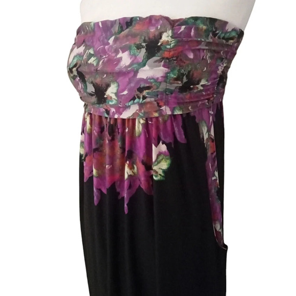 Soma Shirred Bandeau Sleeveless Convertible Maxi Dress in Iconic Size Medium NWT - Picture 3 of 8